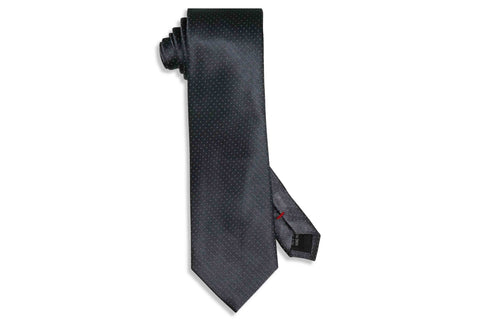 White Pin Dot Silk Tie