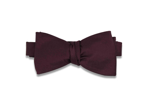Wine Purple Bow Tie (Self-Tie)